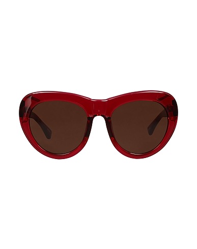 LINDA FARROW x DRIES VAN NOTEN Sunglasses Garnet Plastic