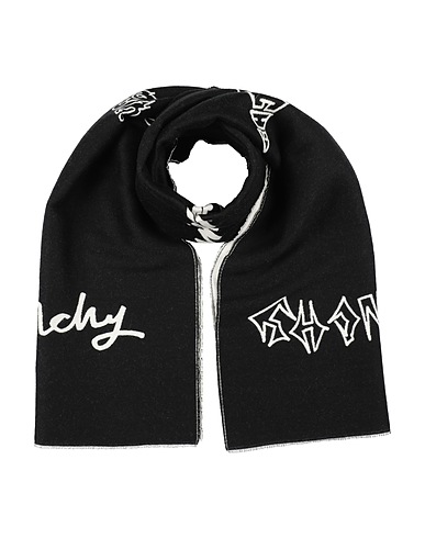 GIVENCHY Scarves and foulards Black 84% Wool, 8% Virgin Wool, 8% Silk