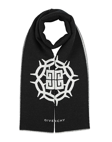 GIVENCHY Scarves and foulards Black 84% Wool, 8% Virgin Wool, 8% Silk