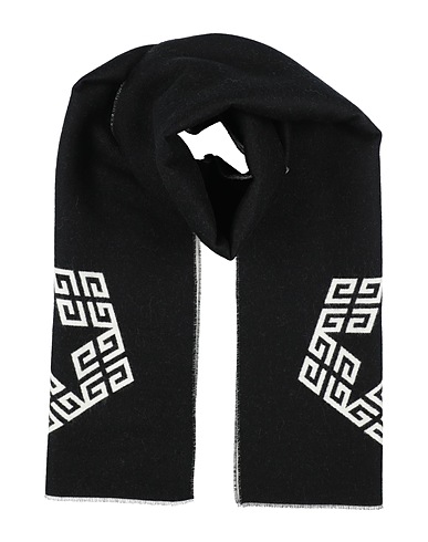 GIVENCHY Scarves and foulards Black 84% Wool, 8% Virgin Wool, 8% Silk