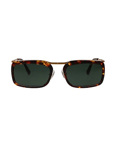 LINDA FARROW x DRIES VAN NOTEN Sunglasses Brown Plastic, Metal