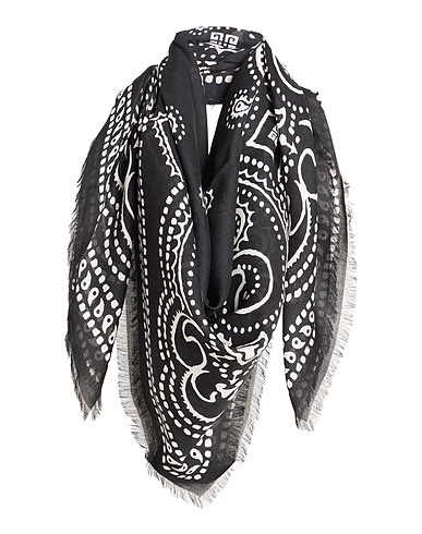 GIVENCHY Scarves and foulards Black 90% Modal, 10% Cashmere