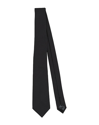 LANVIN Krawatten und Fliegen Schwarz 100% Seide