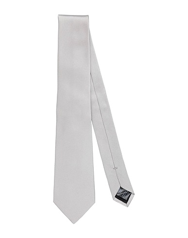 LANVIN Cravatte e papillon Grigio chiaro 100% Seta