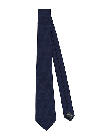 LANVIN Ties and bow ties Midnight blue 100% Silk