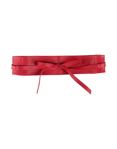 CARACTÈRE High-waist belt Red Leather