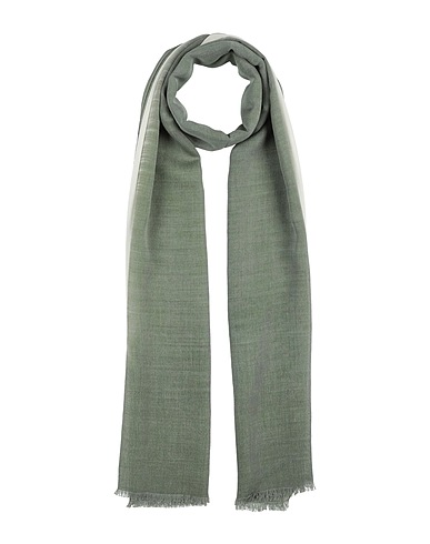 CARACTÈRE Scarves and foulards Military green 55% Modal, 45% Wool