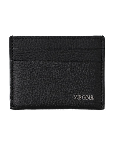 ZEGNA Kleinlederwaren Schwarz Leder