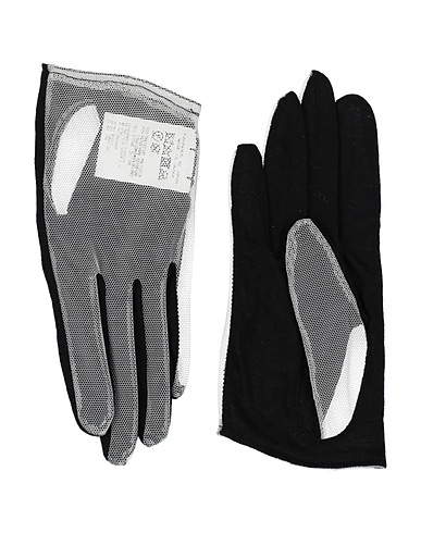 YOHJI YAMAMOTO Gloves Black 60% Polyester, 40% Polyurethane, Cotton