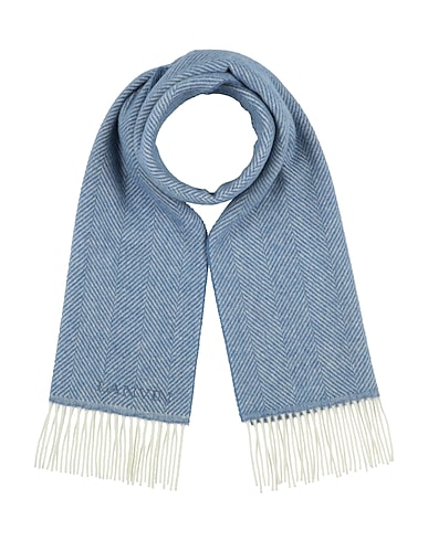 LANVIN Scarves and foulards Light blue 100% Virgin Wool