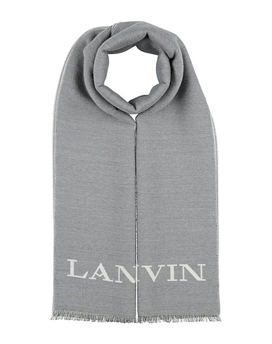 LANVIN Scarves and foulards Grey 84% Wool, 8% Virgin Wool, 8% Silk