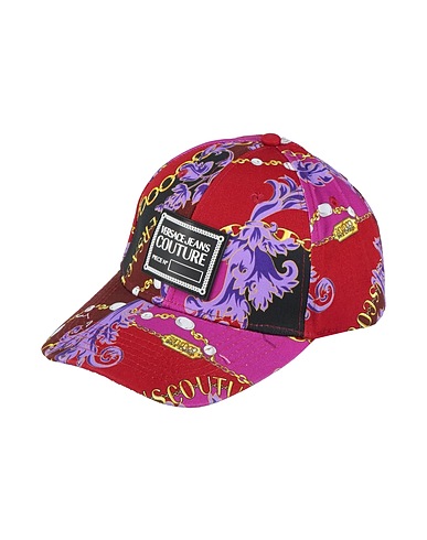 VERSACE JEANS COUTURE Mützen & Hüte Ziegelrot 100% Baumwolle
