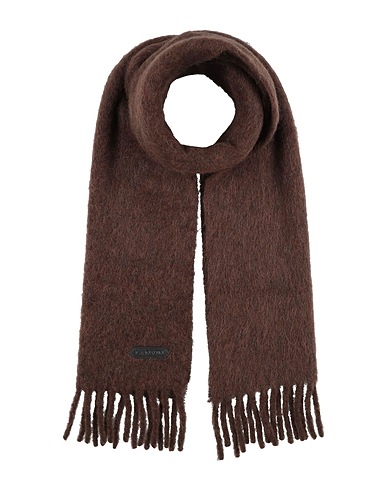 LANVIN Scarves and foulards Chocolate brown 80% Alpaca wool, 20% Polyamide