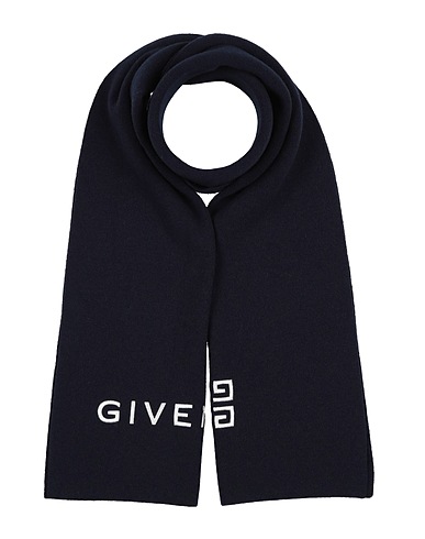 GIVENCHY Scarves and foulards Midnight blue 70% Wool, 30% Cashmere