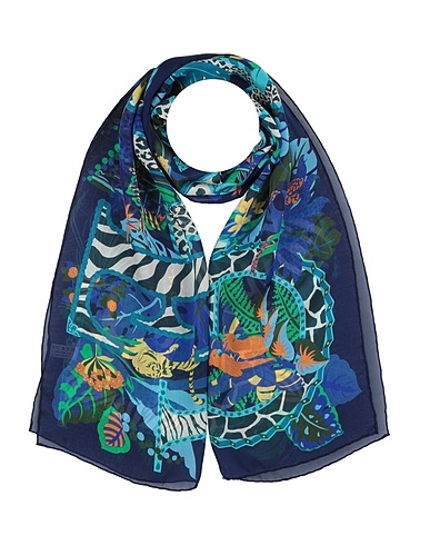 FERRAGAMO Sciarpe e foulard Blu navy 100% Seta