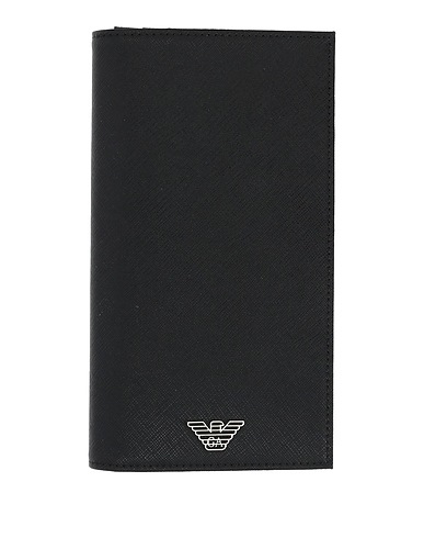 EMPORIO ARMANI Brieftasche Schwarz Gewebefasern