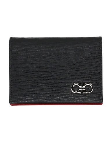 FERRAGAMO Wallet Black Calfskin