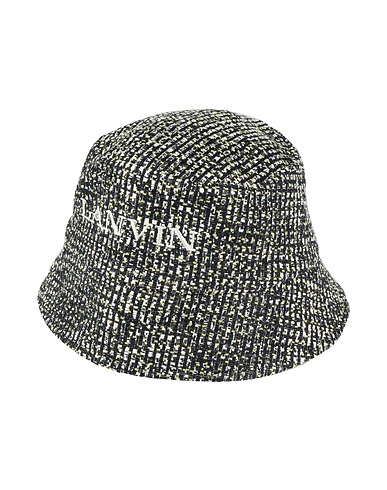 LANVIN Cappello Nero 58% Cotone, 24% Poliestere, 14% Acrilico, 4% Elastan