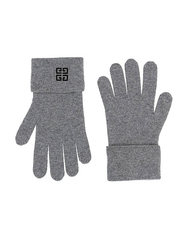 GIVENCHY Guanti Grigio chiaro 70% Lana, 30% Cachemire