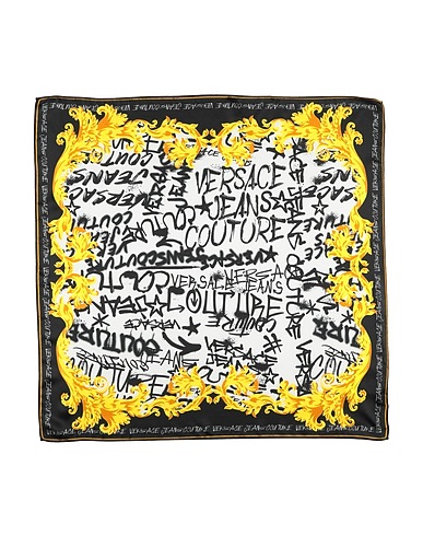 VERSACE JEANS COUTURE Scarves and foulards White 100% Silk