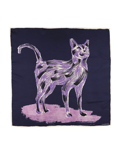 LANVIN Scarves and foulards Purple 100% Silk