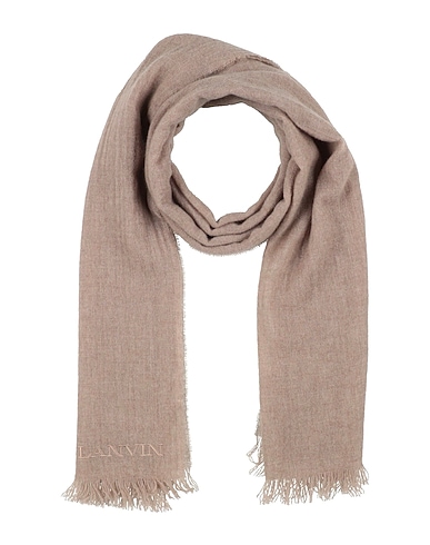 LANVIN Scarves and foulards Light brown 100% Cashmere