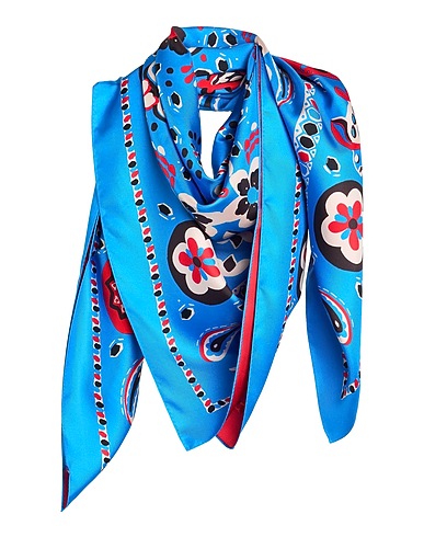 TORY BURCH Scarves and foulards Azure 100% Silk