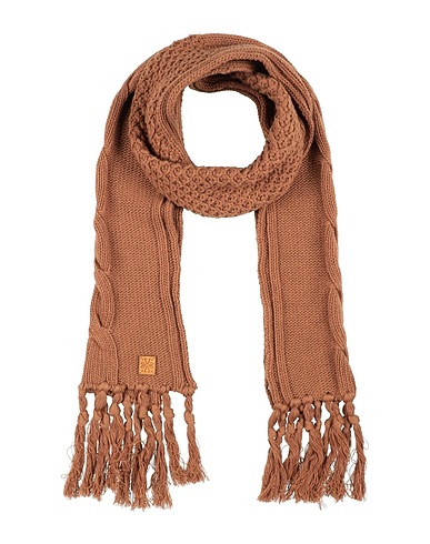 JACOB COHЁN Scarves and foulards Camel 100% Virgin Wool