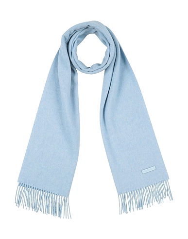 ZEGNA Scarves and foulards Light blue 100% Cashmere