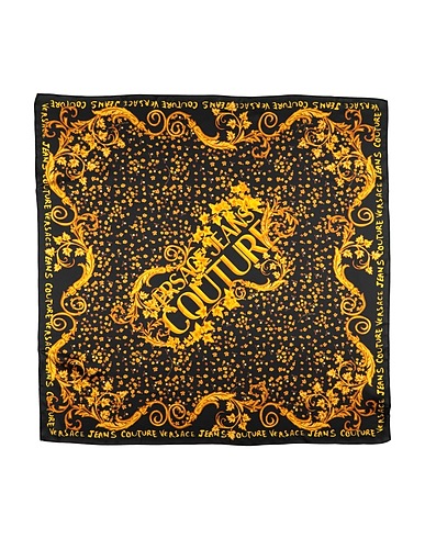 VERSACE JEANS COUTURE Scarves and foulards Black 100% Silk