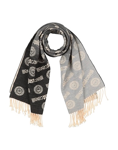 JUST CAVALLI Scarves and foulards Grey 50% Viscose, 28% Polyester, 22% Polyamide