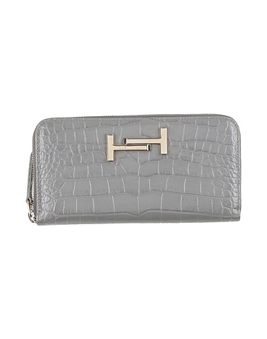 TOD'S Wallet Grey Leather