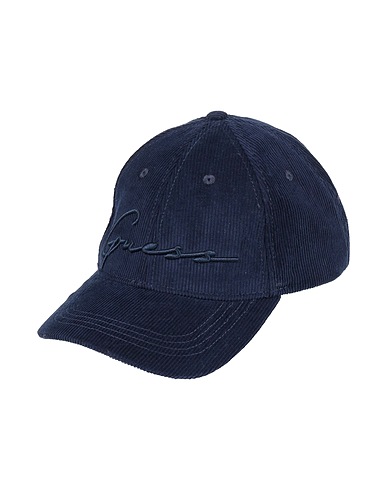 GUESS Hat Navy blue 100% Cotton