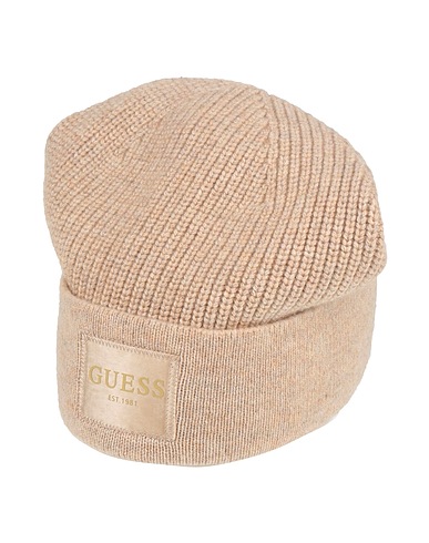 GUESS Hat Beige 55% Wool, 30% Silk, 10% Polyamide, 5% Cashmere