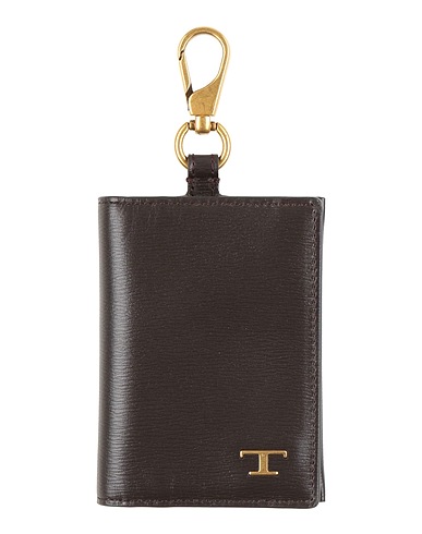 TOD'S Key ring Dark brown Leather