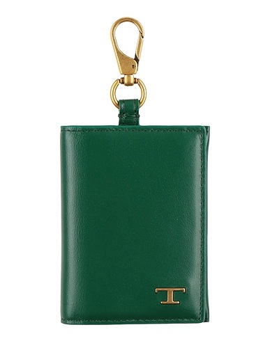 TOD'S Key ring Dark green Leather