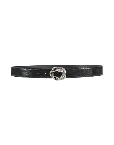 JUST CAVALLI Leather belt Black Leather