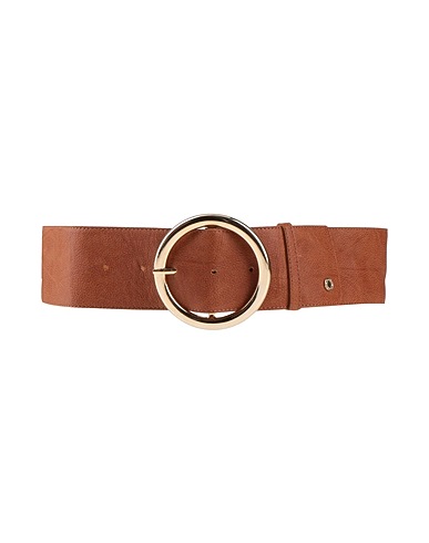 ANNARITA N Belts Brown 51% Polyester, 49% Polyurethane