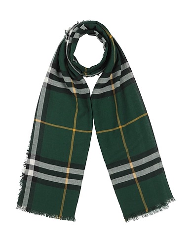 BURBERRY Écharpes et foulards Vert foncé 100% Laine