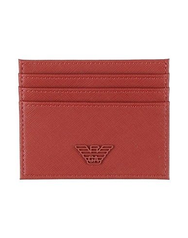 EMPORIO ARMANI Μικρά Δερμάτινα Είδη Καφέ 100% Πολυουρεθάνη