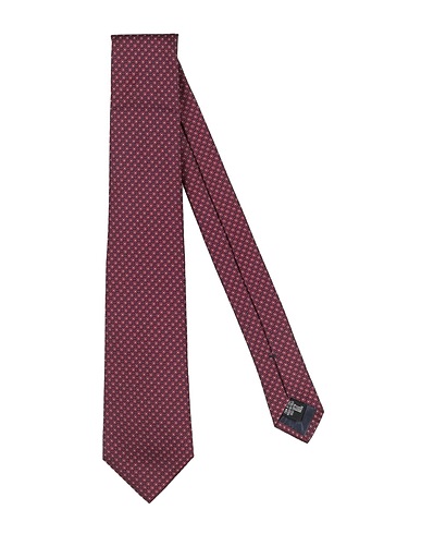 EMPORIO ARMANI Ties and bow ties Burgundy 100% Silk
