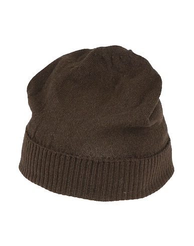 MASNADA Hat Dark green 100% Cashmere
