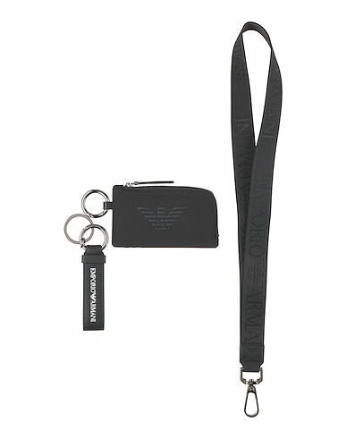 EMPORIO ARMANI Cardholder Leather, Textile fibres