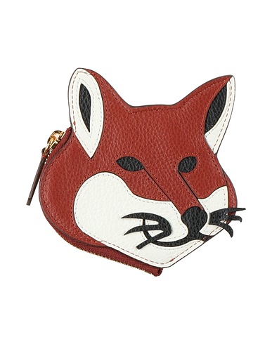 MAISON KITSUNÉ Wallet Brown Leather