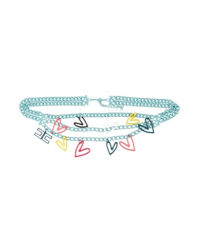 ELISABETTA FRANCHI Cintura Sottile Celeste Metallo