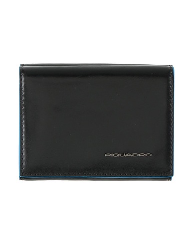 PIQUADRO Small Leather Goods Black Cow leather