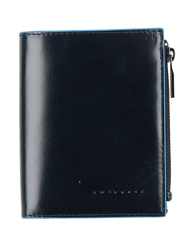 PIQUADRO Wallet Cow leather, Metal