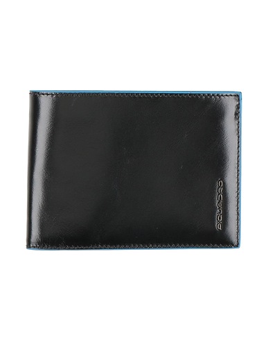 PIQUADRO Brieftasche Schwarz Rindsleder