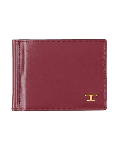 TOD'S Portafoglio Bordeaux Pelle