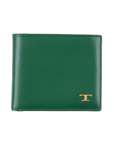 TOD'S Wallet Green Leather
